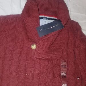 Tommy Hilfiger Men's Red Sweater